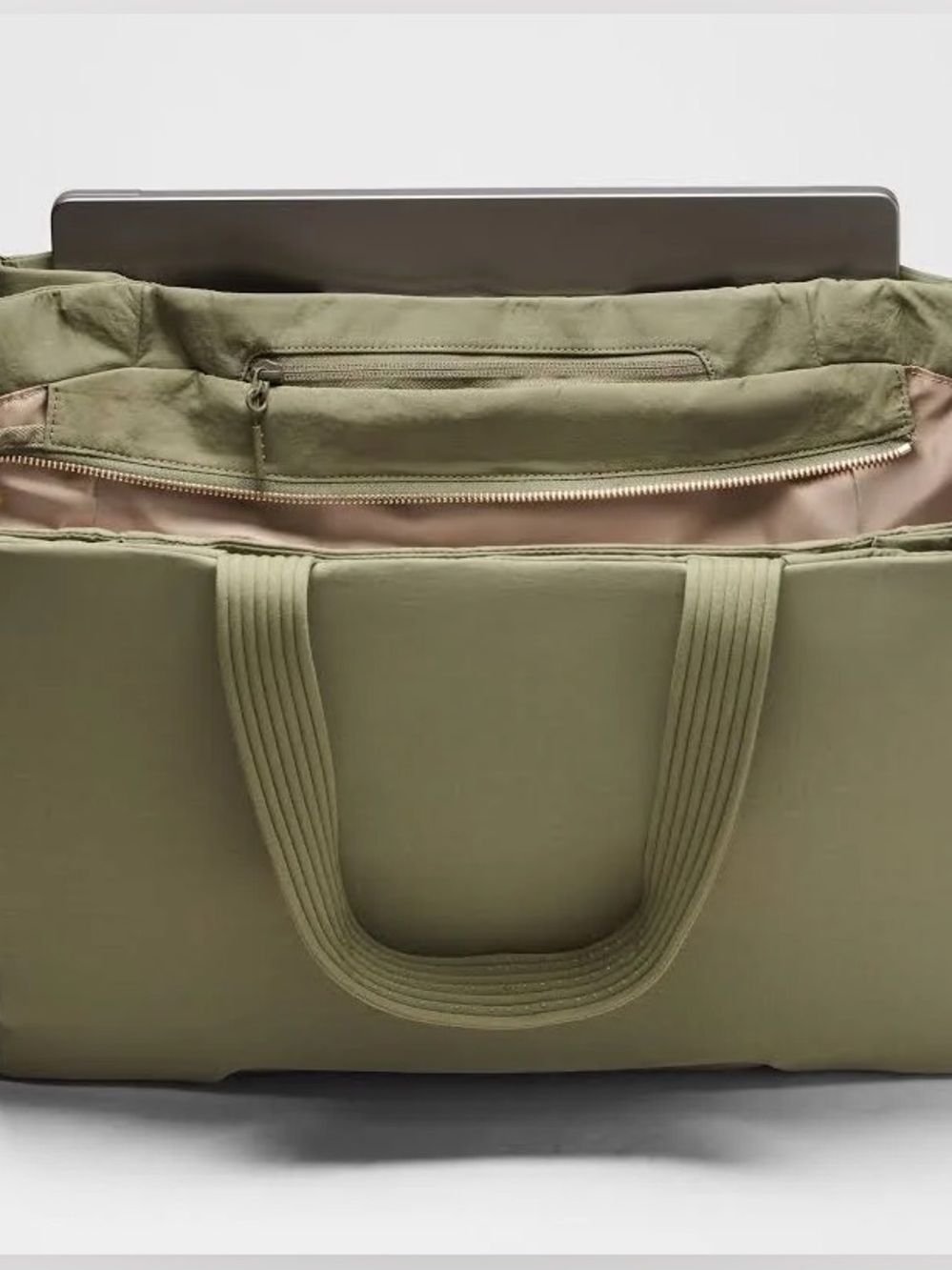 NWOT Lululemon Triple Compartment Tote Bag- Bay Leaf/ 18L - Picture 4 of 15